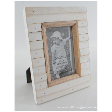 White Distressed Frame for Home Decoration